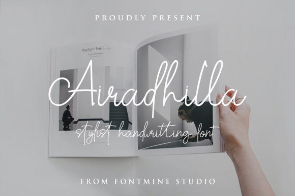 Airadhilla: A Handwritten Font That Elevates Maker Branding and Product Design