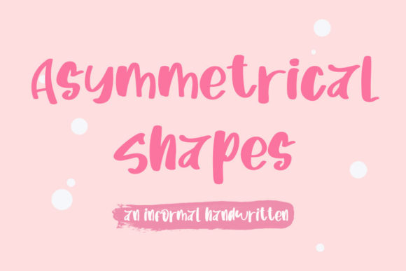 Asymetrical Shapes Font for Editorial Design