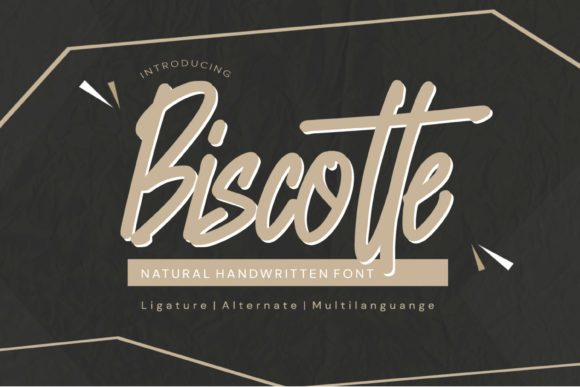 Biscotte Font: Natural Handwritten Script for Crafters