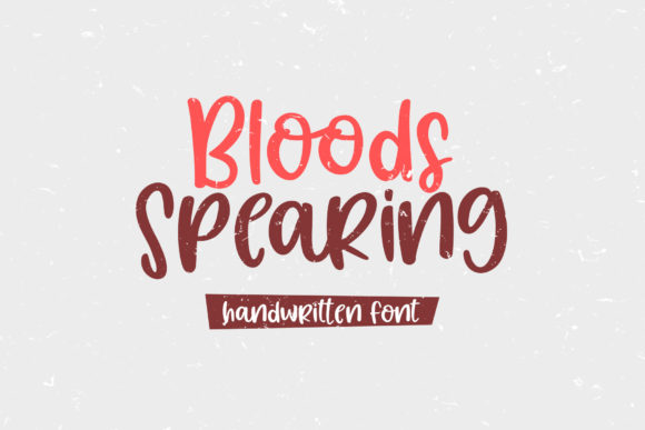 Bloods Spearing: A Playful Handwritten Font for Modern Web Design Projects