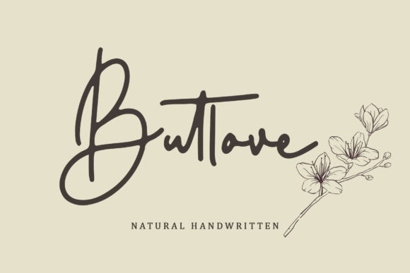Butlove: A Sweet Handwritten Font for Modern Campaign Designs