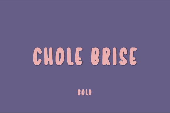 Chole Brise: A Natural Handwritten Font for Creative Design