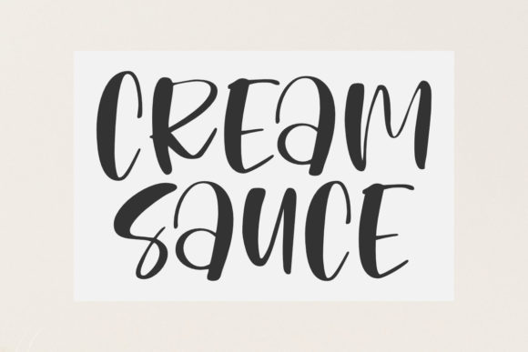 Cream Sauce Font: Elevating Small Business Branding