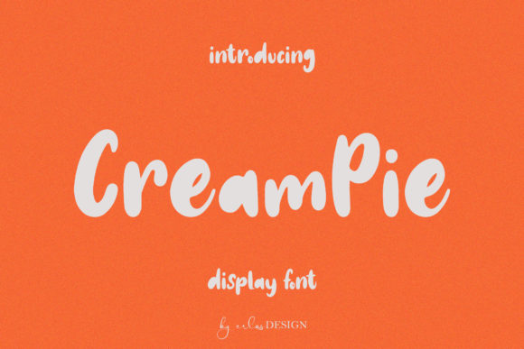 CreamPie: A Sweet and Friendly Handwritten Font for Modern Web Design