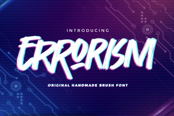 Errorism: A Handmade Brush Font for Crafty Creations and Branding