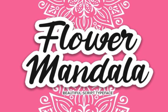 Flower Mandala Font Review for Handmade Product Design