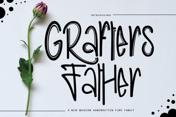 Grafters Father: A Stylish Handmade Font for Trendy Brand Designs