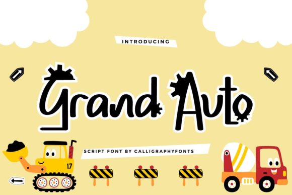 Grand Auto Font: A Sweet Handwritten Typeface for Web Design