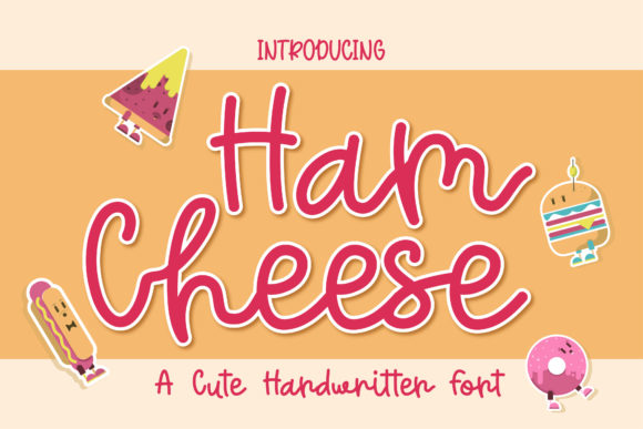 Ham Cheese Font: Cute Handwritten Type for Small Business Branding