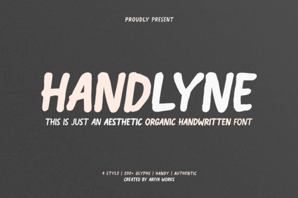 Handlyne Font: Authentic Handwritten Type for Digital Marketing