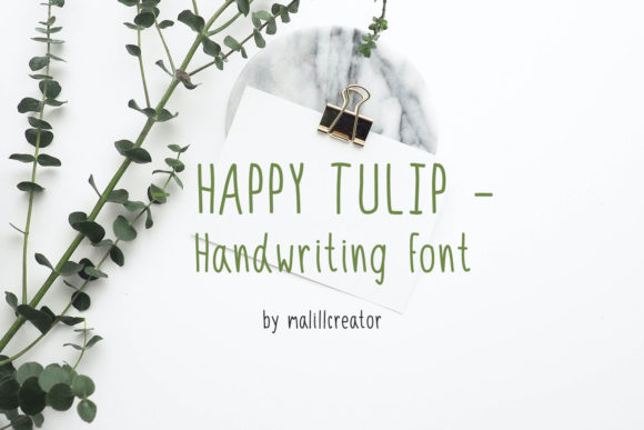 Happy Tulip: A Natural Handwritten Font for Modern Marketing Design