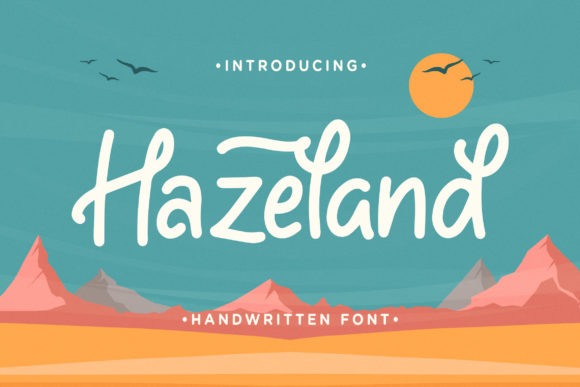 Hazeland Font: Friendly Handwritten Style for Small Business Branding