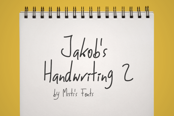 Jakob s Handwriting 2 Font for Handmade Labels and Cards