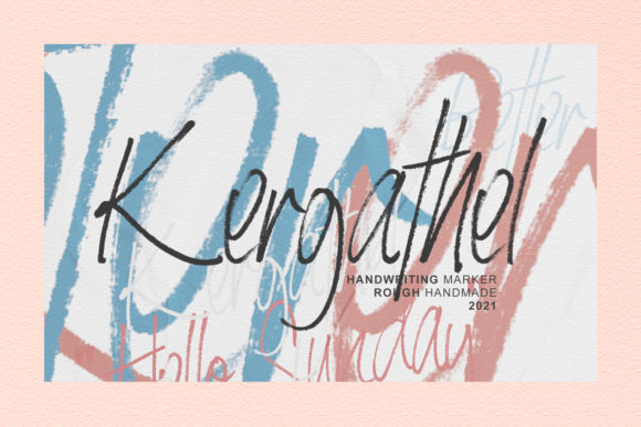 Kergathel: A Handwritten Font for Relaxed Branding and Creative Typography