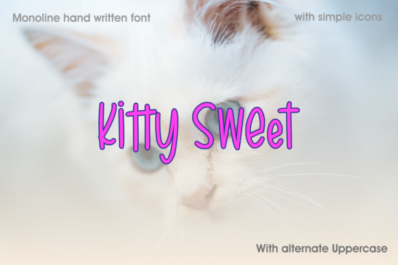Kitty Sweet Font: A Handwritten Typeface for Editorial Design