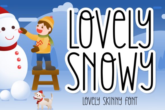 Lovely Snowy: A Cute Handwritten Font for Web Design Projects