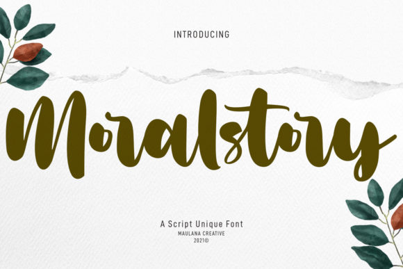 Moralstory Font: Chic Handwritten Type for Digital Marketing