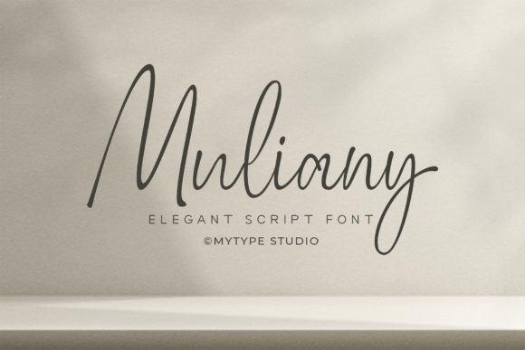 Muliany Font: Elegant Script for Handmade Products