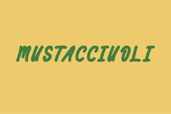 Mustacciuoli: A Natural Handwritten Font for Authentic Branding Projects
