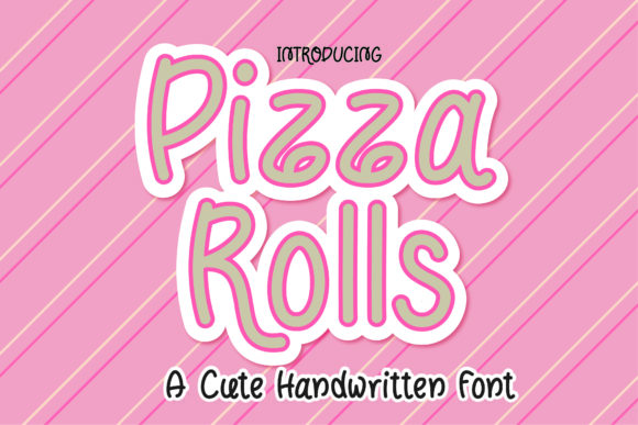 Pizza Rolls: A Playful Handwritten Font for Creative Projects