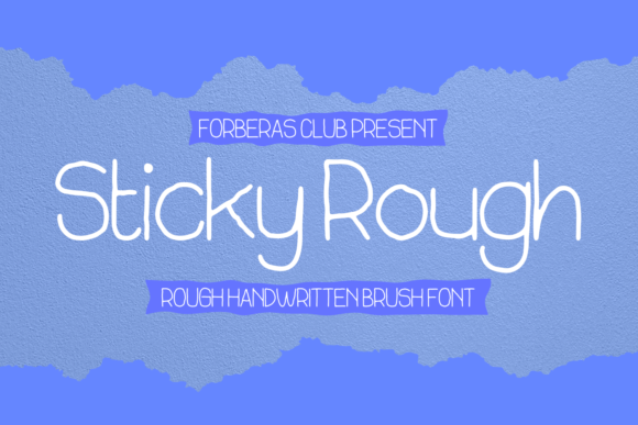 Sticky Rough Font: Friendly Handwritten Type for Web Design