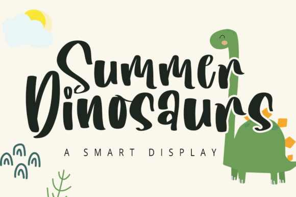 Summer Dinosaurs: A Chic Handwritten Font for Modern Digital Marketing