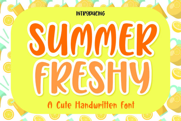 Summer Freshy Font: A Script Handwritten Typeface for Editorial Design