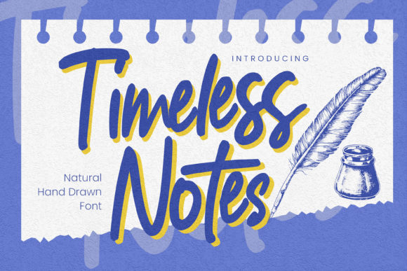 Timeless Notes: A Natural Handwritten Font for Editorial Design and Digital Publishing