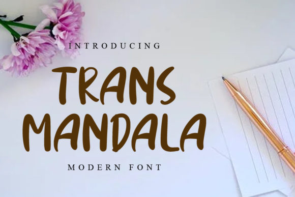 Trans Mandala: A Casual Handwritten Font for Modern Editorial Design