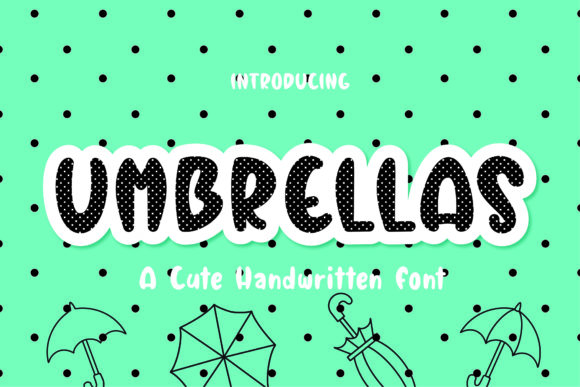 Umbrellas: A Trendy Handwritten Font for Scroll-Stopping Marketing Design